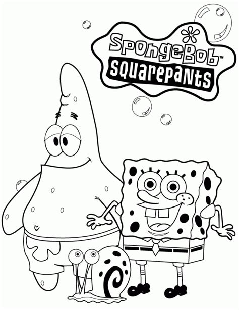 Free Printable Spongebob Coloring Pages